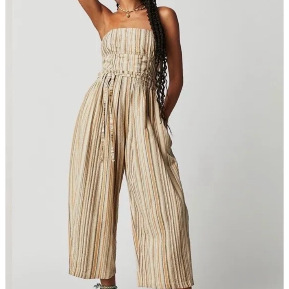 Free People Roaming Shores One Piece Jumpsuit